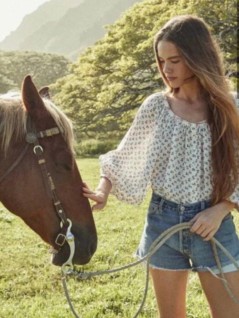 Doen Jeanne Top Atticus Print Mix